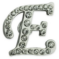 Rhinestone Letter E Pin